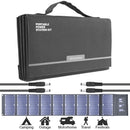 Dim Gray Hyundai H60 60W Portable and Foldable Solar Charger With USB and DC Connectivity