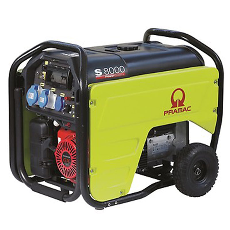 Pramac S8000 230V Only Electric Start Petrol Generator Long Run