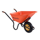 Haemmerlin Crusader Alpha Frame Pneumatic Wheelbarrow 120 Litres Red