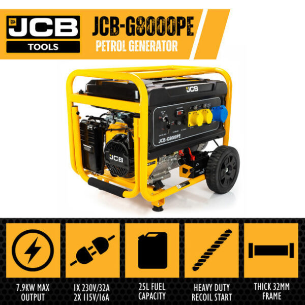 JCB G8000PE Petrol Generator