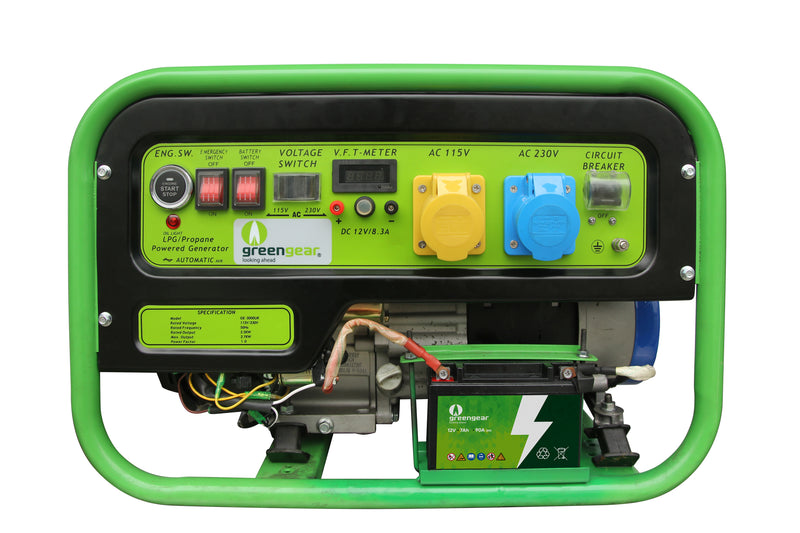 GreenGear LPG Power Generator GE-3000UK