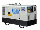 Dark Slate Gray SSD10000S Honda Silent Diesel Generator