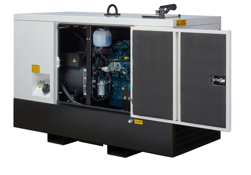 Light Gray SSDK12M Super Silent Multi-Phase Diesel Generator