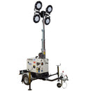 Light Gray 4.5kVA Super Silent Led Lighting Tower