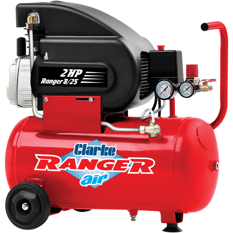 Firebrick Clarke Ranger 8/25 2HP 24 Litre 7 CFM Direct Drive Air Compressor 230V