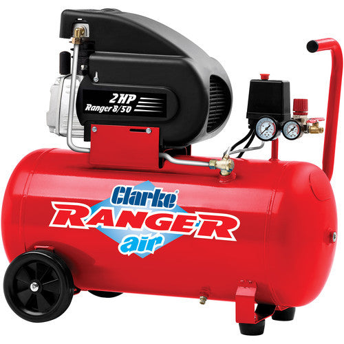 Firebrick Clarke Ranger 8/50 2HP 50 Litre 7 CFM Air Compressor 230V