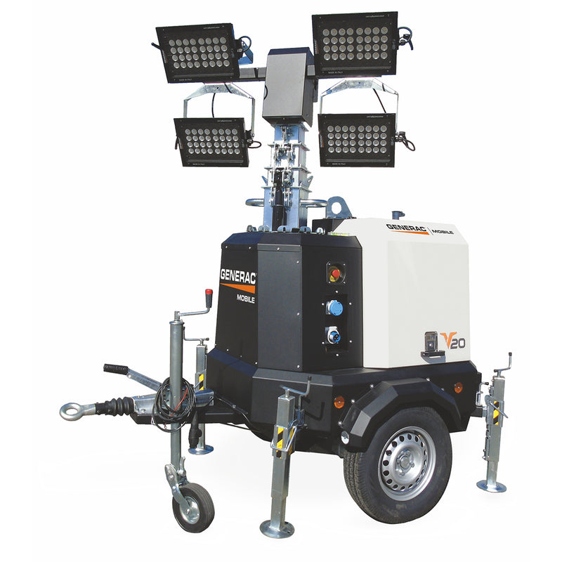 Dark Slate Gray Generac V20 K2 Diesel Mobile Lighting Tower