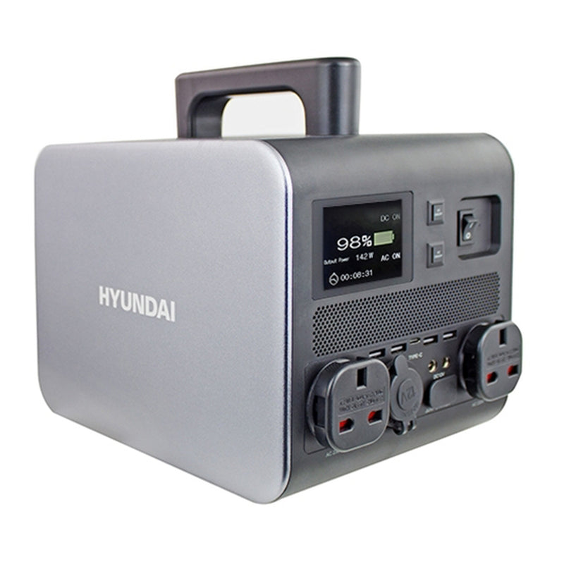 Dark Gray Hyundai HPS-600 Portable Power Station