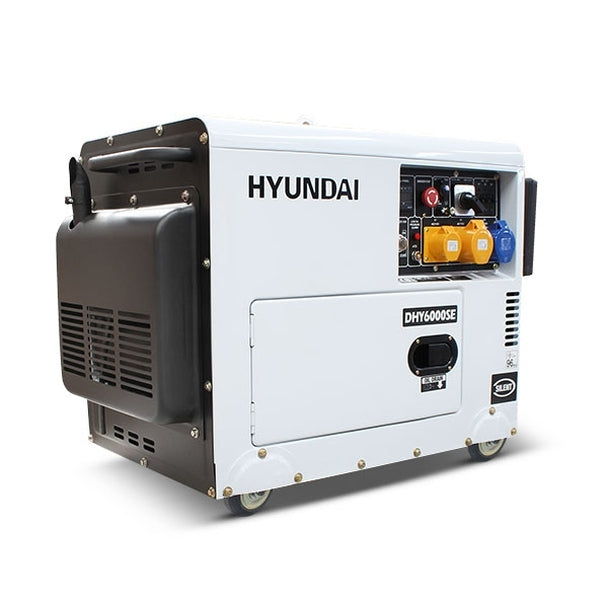 Light Gray Hyundai DHY6000SE Diesel Generator