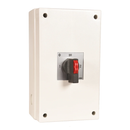 Beige Hyundai 100 Amp 4-pole Manual Transfer Switch (230V / 400V)
