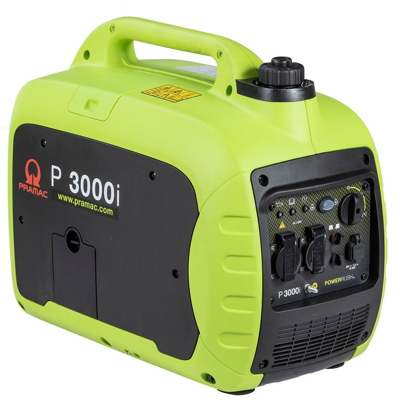 Dark Khaki Pramac P3000i Inverter Petrol Generator