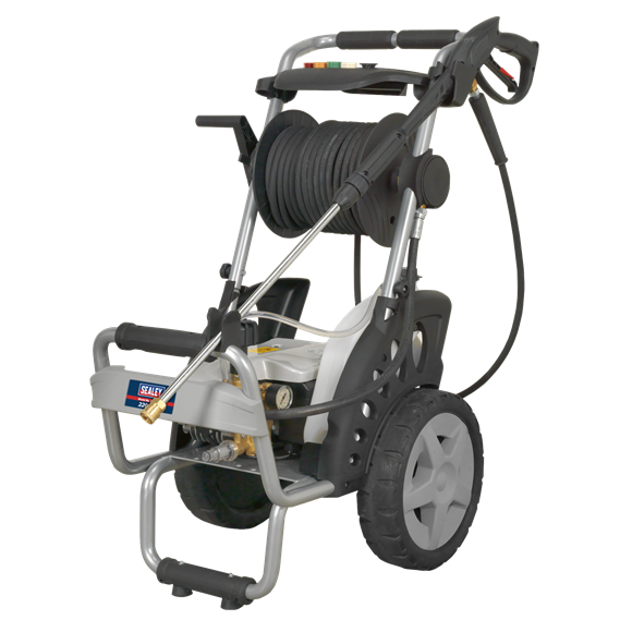 Dark Slate Gray Sealey Professional Pressure Washer 150bar with TSS and Nozzle Set 230V