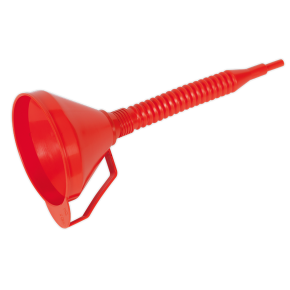 Firebrick Sealey Funnel with Flexible Spout and Filter Medium 160mm