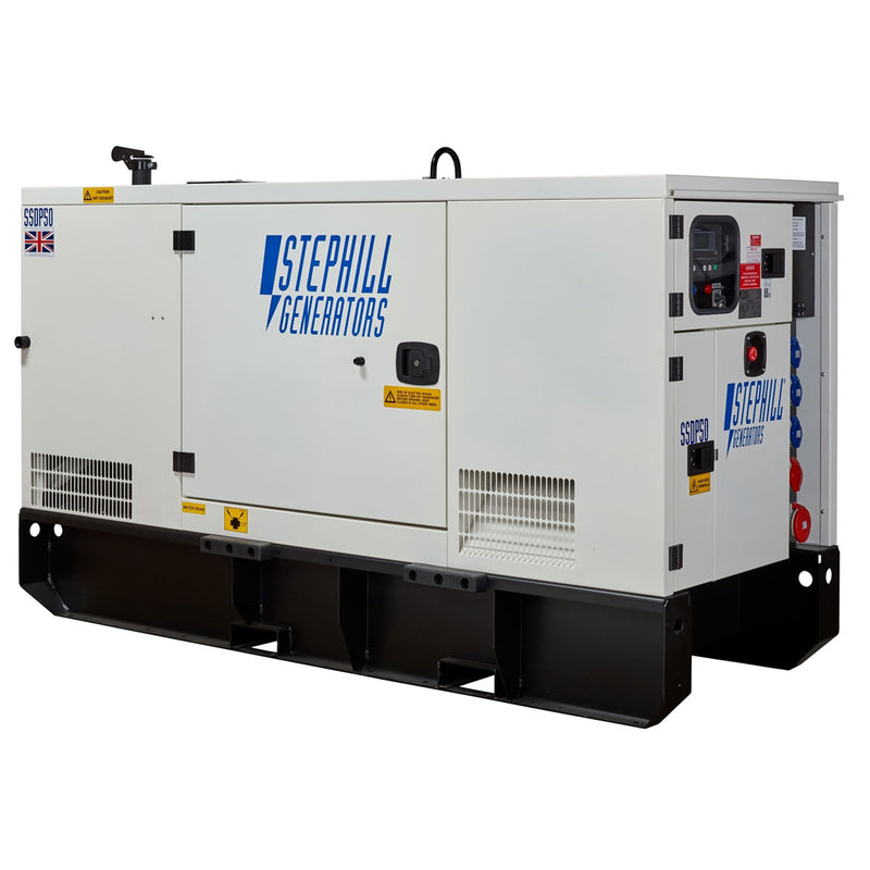 Black Stephill SSDP50 Super Silent 3-Phase Diesel Generator