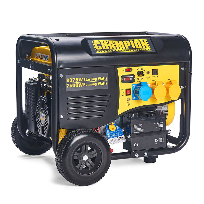 Dark Slate Gray Champion CPG9000E2 Remote Start Petrol Generator