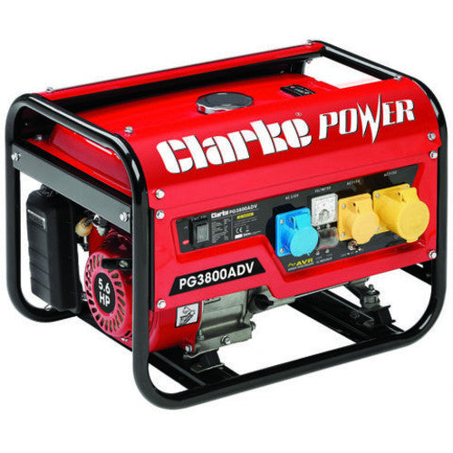 Black Clarke PG3800ADV 3kVA Dual Voltage Petrol Generator