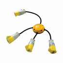 Goldenrod Defender Spider Pod 3 Way Power Splitter 110V 16A