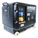 Dark Slate Gray Warrior LDG6500SV Silent Diesel Generator